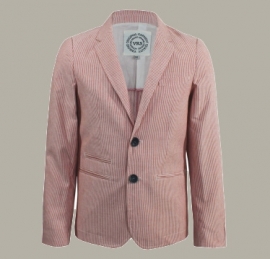 Vinrose blazer 'Chris' - 'Red Striper' rood/wit gestreept - maat 92 - VR59