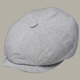 Pet 'Jelte' - newsboy cap - lichtgrijs - maat 62