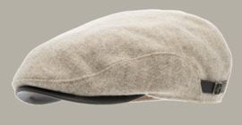 Pet 'Ernst Moon Shetland Beige' - flat-cap - beige wollen pet - maat 62 - CTH Ericson