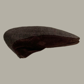Pet 'George' - flat-cap - visgraat bruin - maat 54/55/57/58
