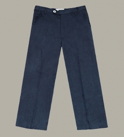 Little Linens 'Midnight Navy' donkerblauwe linnen pantalon (valt ruim) - maat 98/104 - LL48