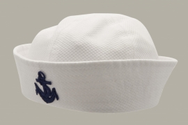 Sailor cap 'Alfred Jr.' Cadet Pique White - maat 50 - CTH Mini