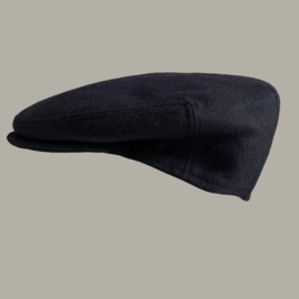 Pet 'Auguste' - donker-blauwe wollen flat-cap  - maat 61/62