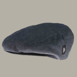 Pet 'Carl Organic Denim Blue' - flat-cap - blauw - maat 58/ 60/62 - CTH Ericson