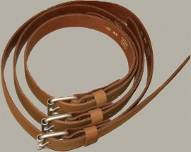 Riem cognac - echt leder - maat 75 