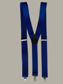Bretels - marineblauw - smalle clips - maat 134 t/m volwassen maat