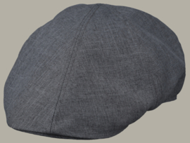 Pet 'Luuk' - antraciet grijze flat-cap - maat 57/58/61