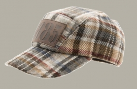 Cap 'Nick Plaid Red/Blue' - baseball cap geruit met oorflappen - maat 50/52/59 - CTH Mini/Ericson