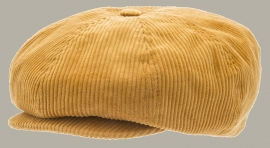 Pet 'Olle Corduroy Mustard' - newsboy cap - geel rib - maat 56/58 - CTH Ericson