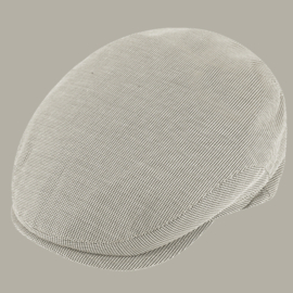 Pet 'Tidde' - flat-cap - beige pied-de-poule - maat 61