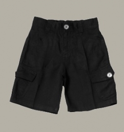 Little Linens zwarte linnen pantalon - maat 122/128 - LL21
