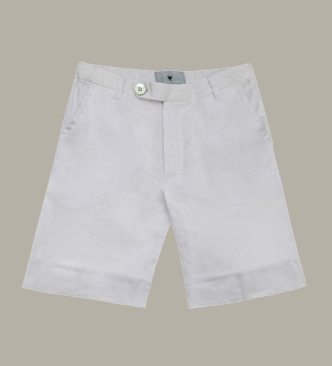 Oh Hen plaats Little Linens wit linnen bermuda shorts (valt ruim) - maat 92 - LL45 | Maat  92 | Jongensmerkkleding.nl