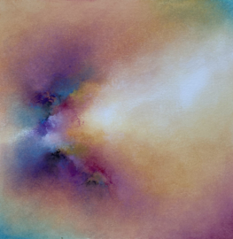 Boek en origineel oliepastel schilderij