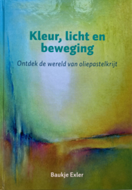 Boek en origineel oliepastel schilderij