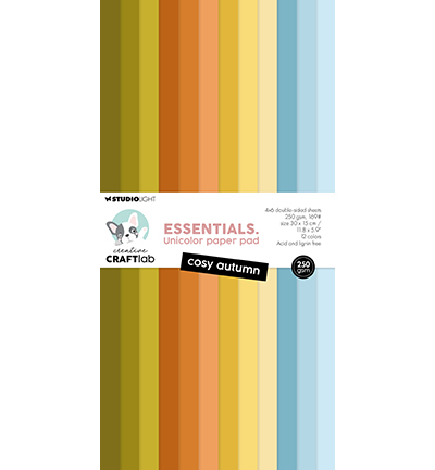 Craftlab - Unicolor Paper Pad - Cosy autumn - CCL-ES-UPP380