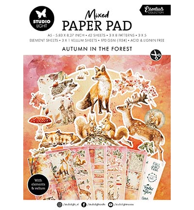 Studiolight - Mixed paper pad - Autumn - SL-ES-MPP370