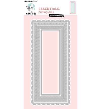 Craftlab - Cutting Die - Slimline scallop - CCL-ES-CD1046