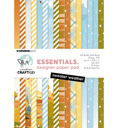 Craftlab - Designer Paper Pad - Sweater weather - CCL-ES-DPP379