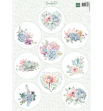 Marianne Design - Knipvel A4 - Succulents - VK9636