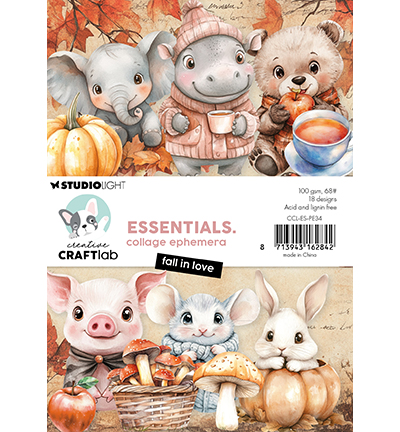 Craftlab - Collage ephemera - Fall in love - CCL-ES-PE34