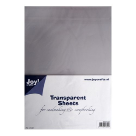 Joy! Crafts - Transparant Sheets A4, 5 vel (mica)