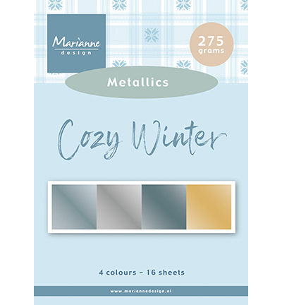 Marianne Design - Cardstock, metallics - Cozy Winter - PK9214