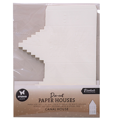 Studiolight - Die-cut Paper houses - Canal house - SL-ES-PS57