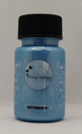 Imagination crafts - metallic starlight verf - mediterramean sky