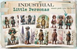 Maremi's Small Art - Industriële collagepagina's voor art journaling - Little Personas