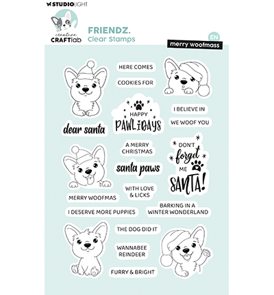 Craftlab - Clear stamps - Merry woofmass - CCL-FR-STAMP874