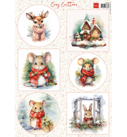 Marianne Design - Knipvel A4 - Cosy Critters - VK9638