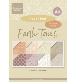 Marianne Design - Paper pad - Earth tones (A4) - PK9204