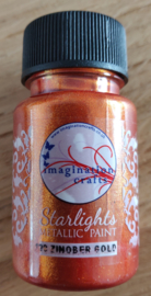 Imagination crafts - metallic  starlight verf - zinober gold