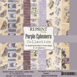 Reprint Hobby - paperpad- Purple Ephemera