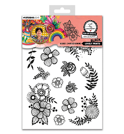 Studiolight - Rub ons - Lovely prints, BLACK - ABM-25-RUB05