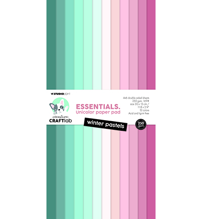 Craftlab - Unicolor Paper Pad - Winter pastels - CCL-ES-UPP365