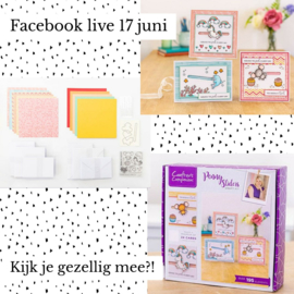 Facebooklive 17 juni; Crafters Companion box 35