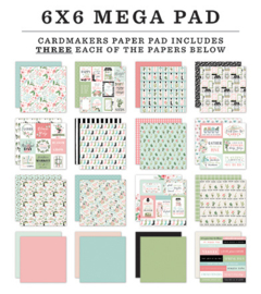 CartBella- mega pad  15 bij 15 cm - Flower Garden - CBGA130031