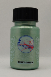 Imagination crafts - metallic starlight verf - misty green