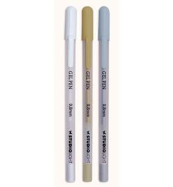 ‹› SL-CO-GP01 - Gel Pens White, Gold and silver Essentials nr.1