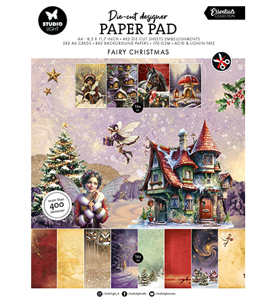 Studiolight - Die-cut Paper Pad - Fairy Christmas - SL-ES-DCPP344