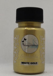 Imagination crafts - metallic starlight verf - white gold