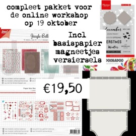 Totaal pakket voor de workshop - 19 oktober