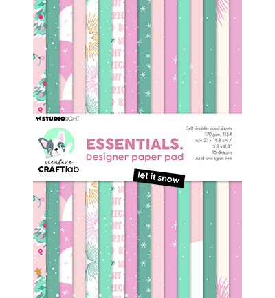 Craftlab - Designer Paper Pad - Let it snow - CCL-ES-DPP364