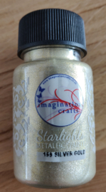 Imagination crafts - metallic starlight verf - silver gold