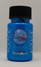 Imagination crafts - metallic starlight verf - sky blue