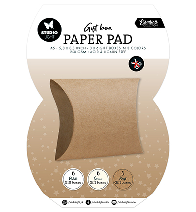 Studiolight - Giftbox Paper Pad - Pillowbox - SL-ES-GBPP353