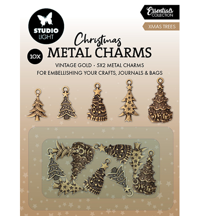 Studiolight - Metal Charms - Christmas trees - SL-CO-CHARM07
