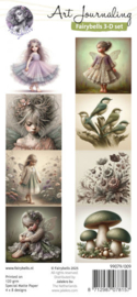 Fairybells 3-D setje Fairies groen-lila-zalm