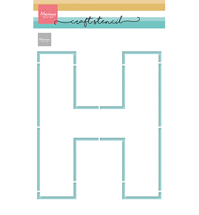 Marianne Design - Craft Stencil - H-Letter - PS8190